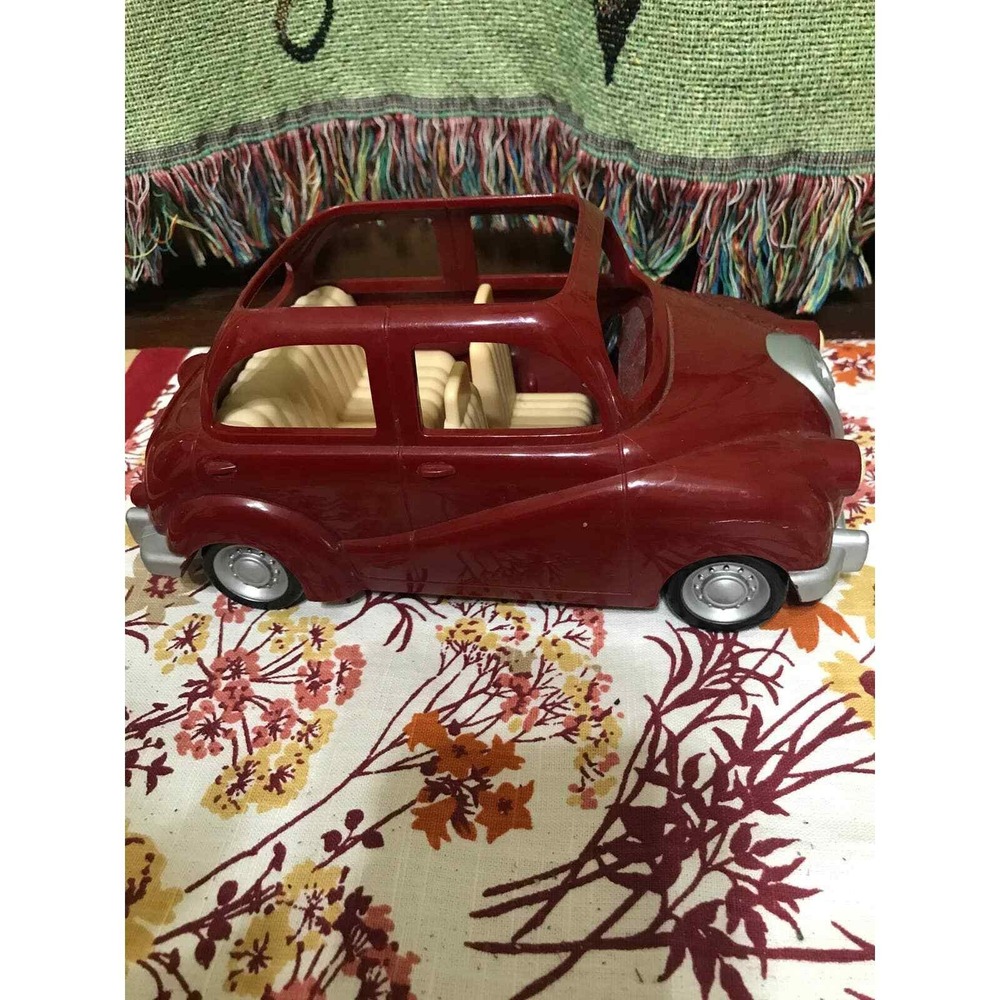 Calico Critters Burgundy Red Car